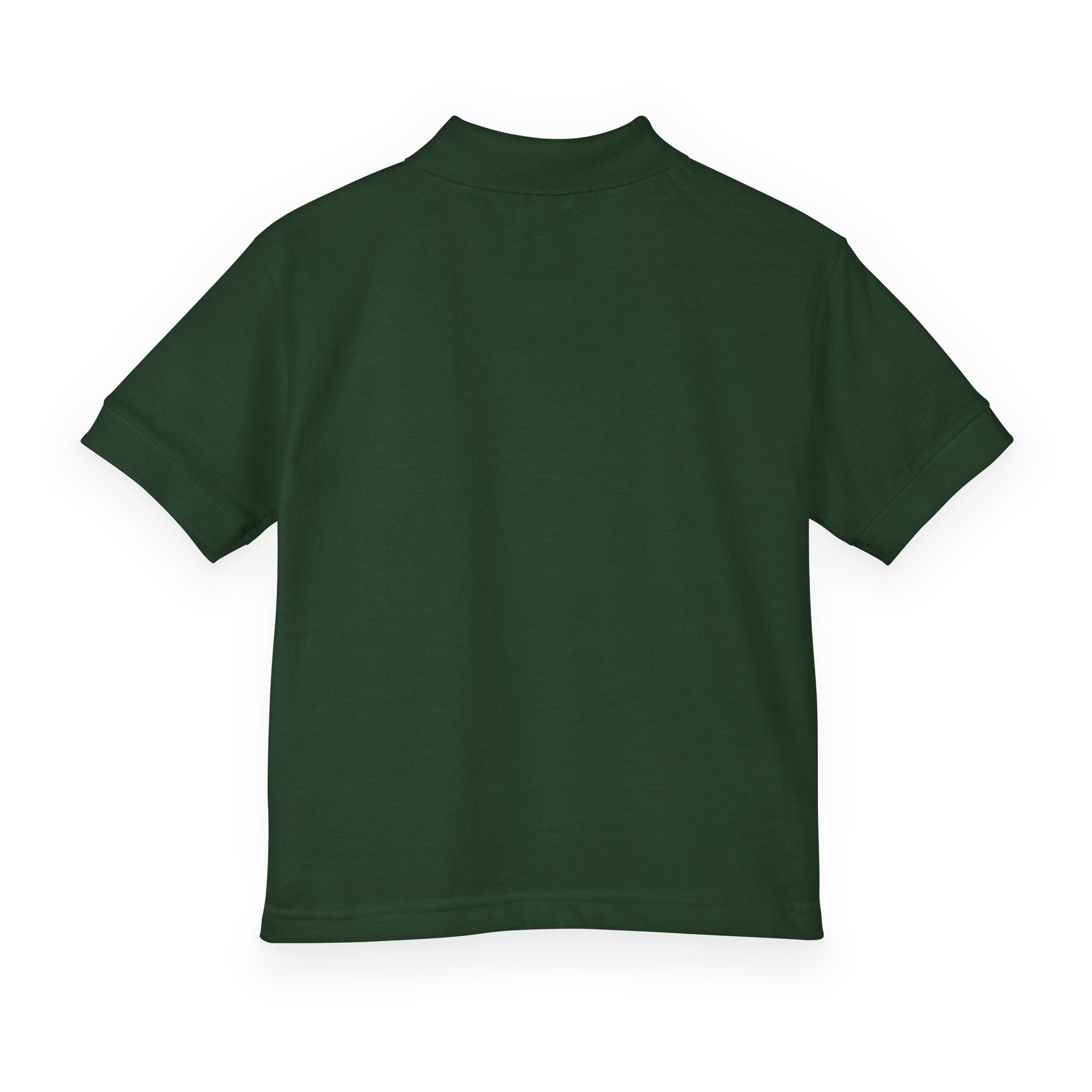 Youth Polo Shirt — Small White Arch Logo School Uniform
