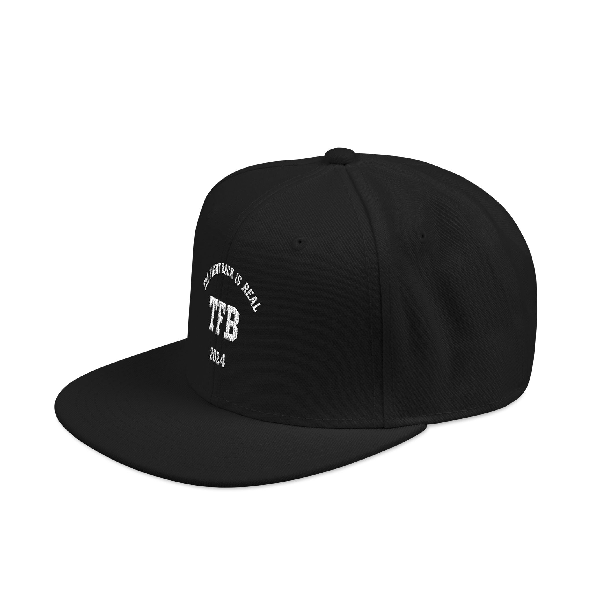 Embroidered Snapback Cap — Retro 'TB' Crest Hat