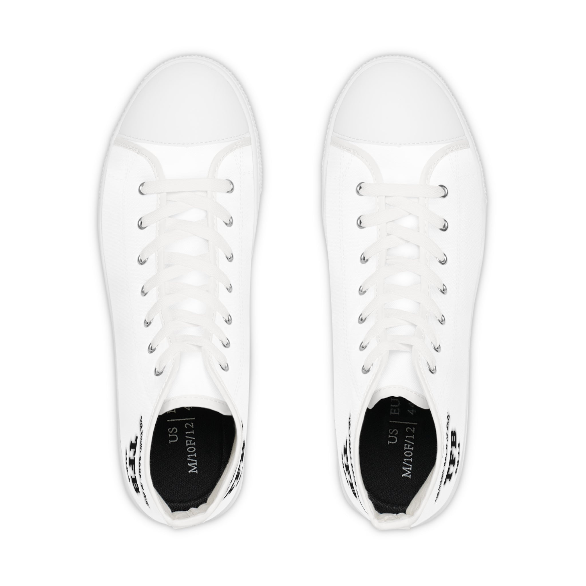 White High-Top Sneakers — Minimal Classic Casual Shoes for Men