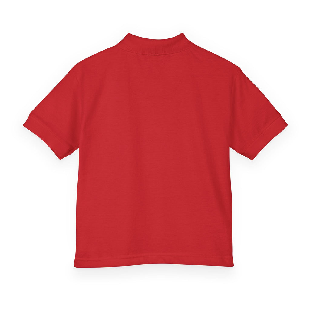 Youth Polo Shirt — Small White Arch Logo School Uniform