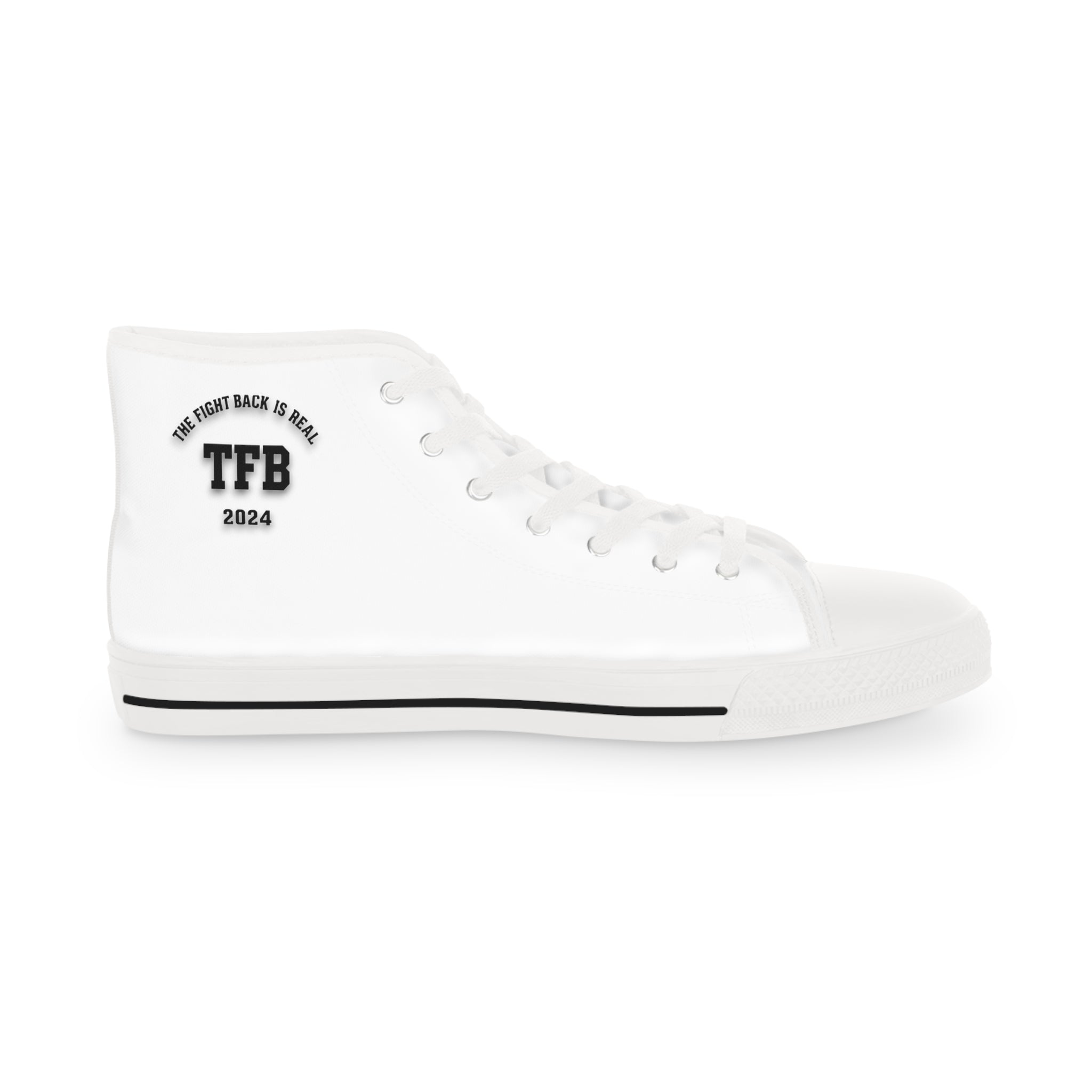 White High-Top Sneakers — Minimal Classic Casual Shoes for Men