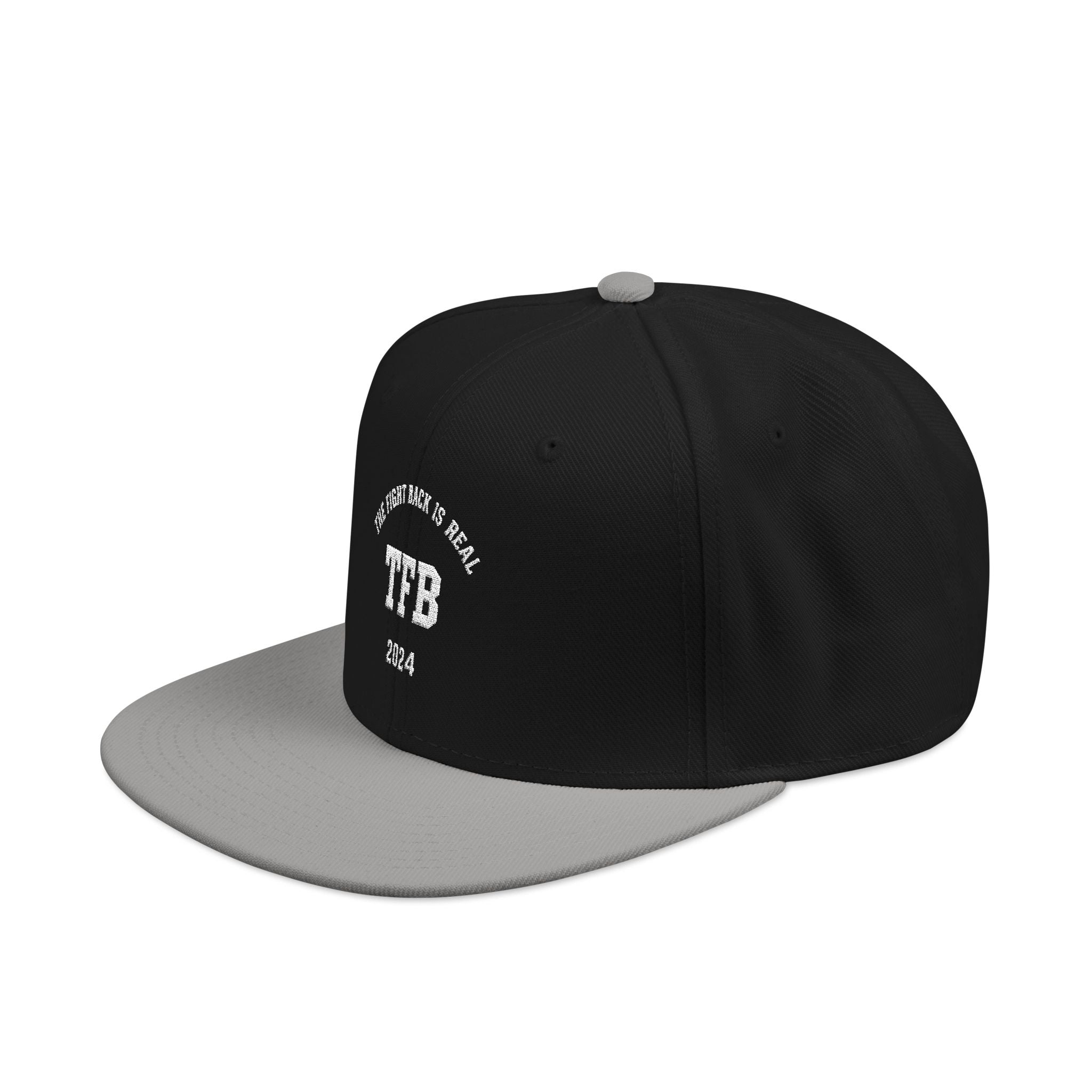 Embroidered Snapback Cap — Retro 'TB' Crest Hat