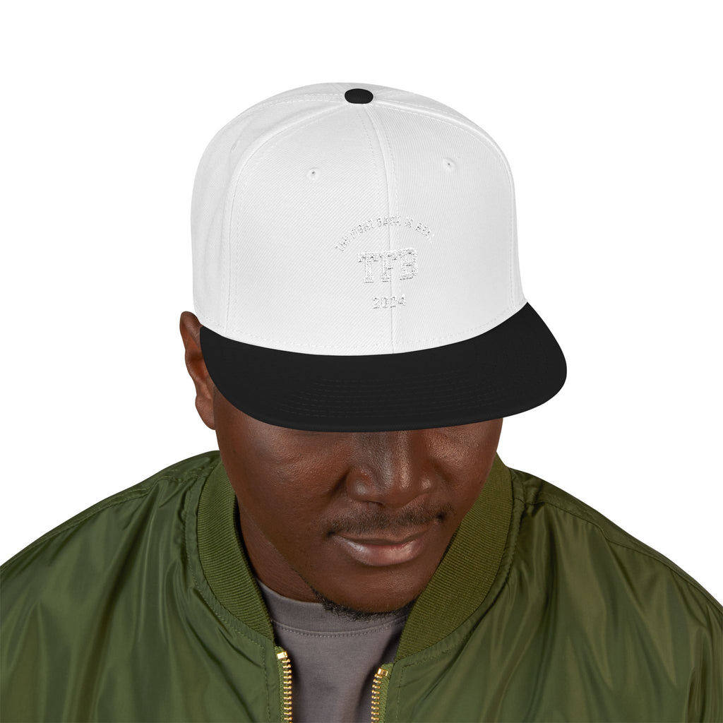 Embroidered Snapback Cap — Retro 'TB' Crest Hat