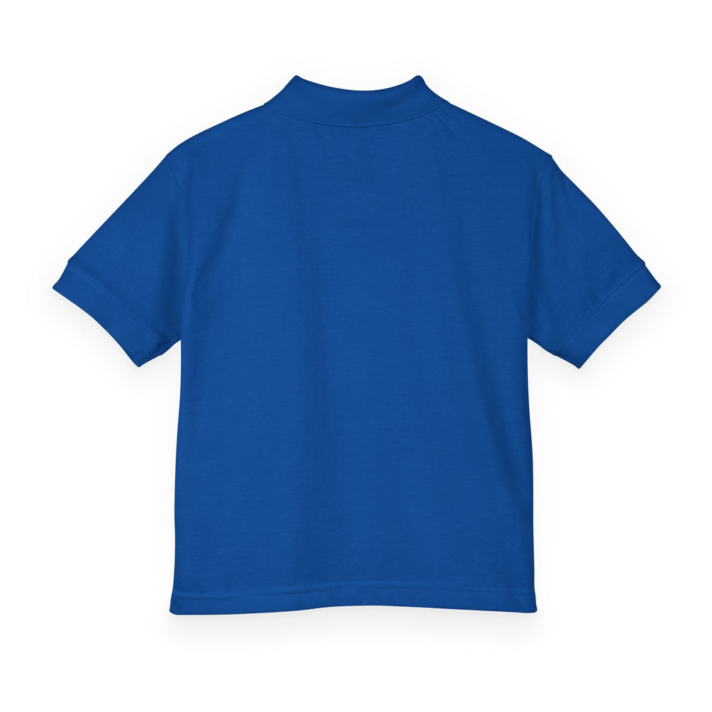 Youth Polo Shirt — Small White Arch Logo School Uniform