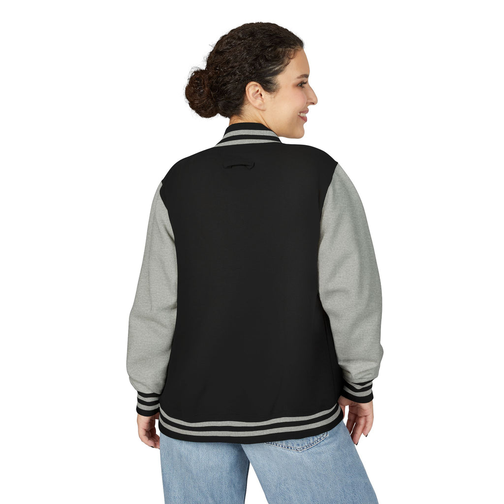 Letterman Jacket — 'TFB' Retro Varsity Coat (Red & White)