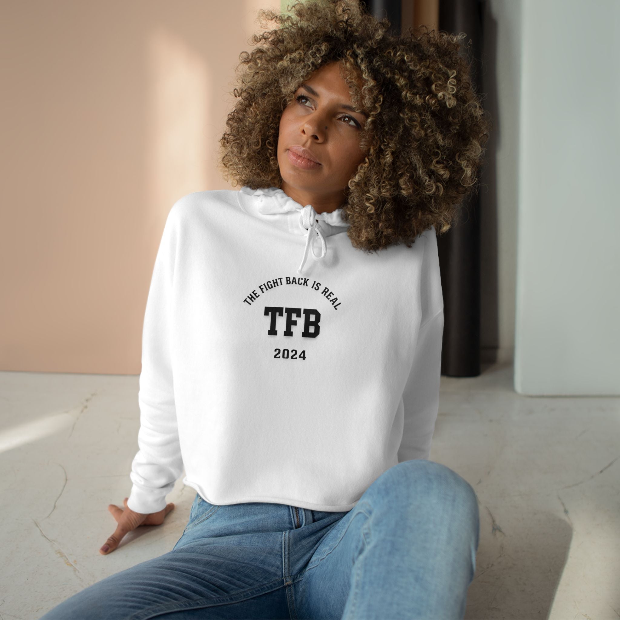 Cropped Hoodie — TFB 2024 Minimalist Arch Logo