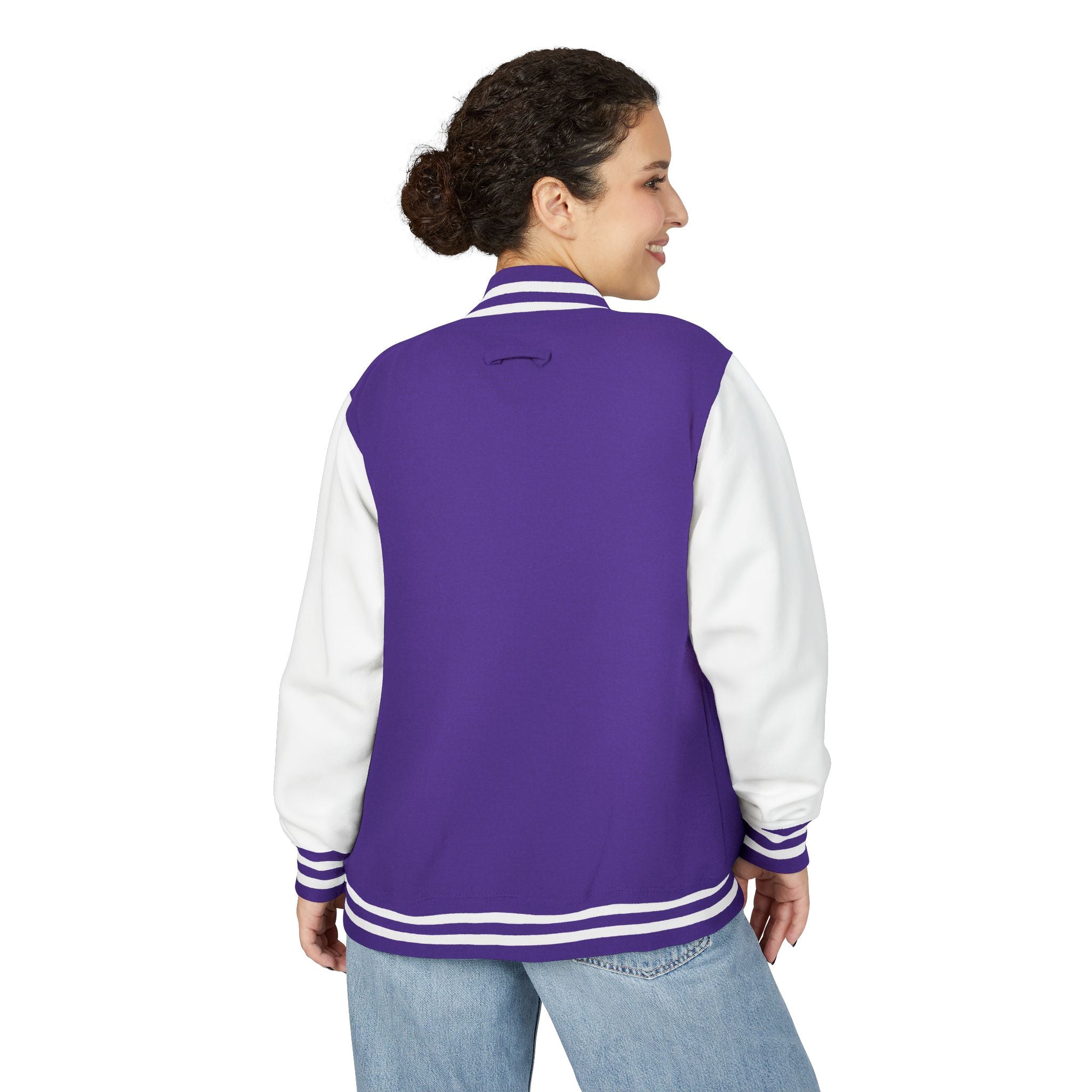 Letterman Jacket — 'TFB' Retro Varsity Coat (Red & White)