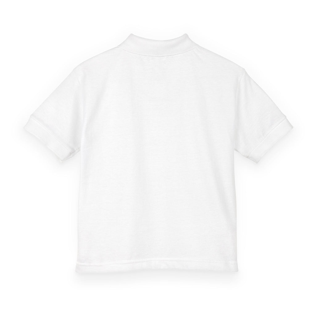 Kids Polo Shirt with Retro Telephone Icon — Youth DryBlend® Jersey Polo