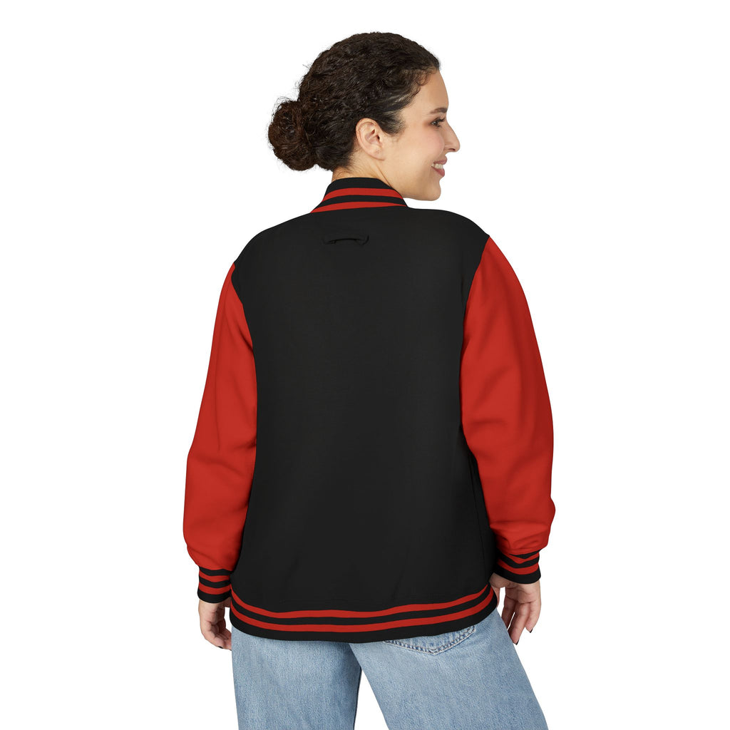 Letterman Jacket — 'TFB' Retro Varsity Coat (Red & White)