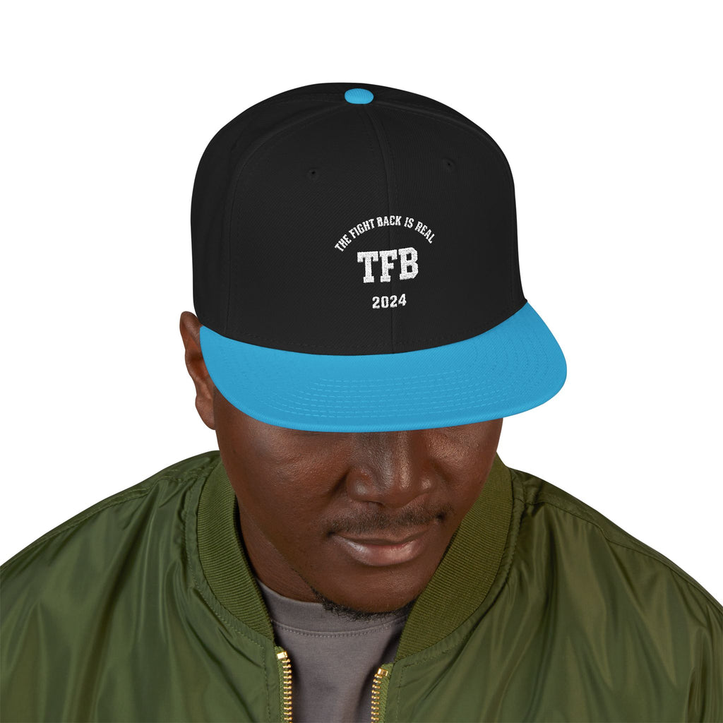 Embroidered Snapback Cap — Retro 'TB' Crest Hat