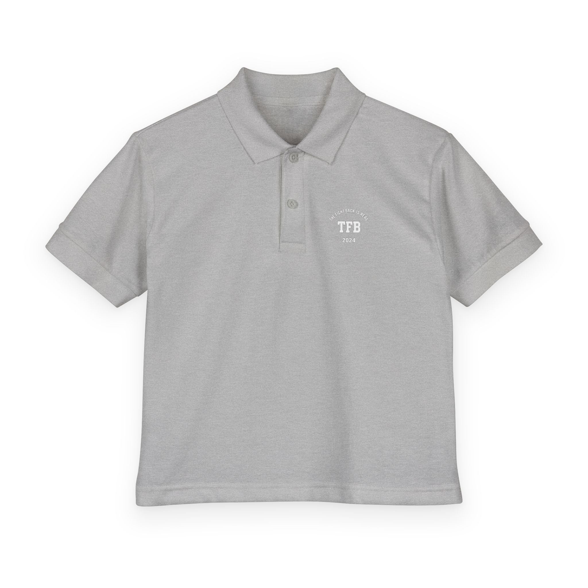 Youth Polo Shirt — Small White Arch Logo School Uniform