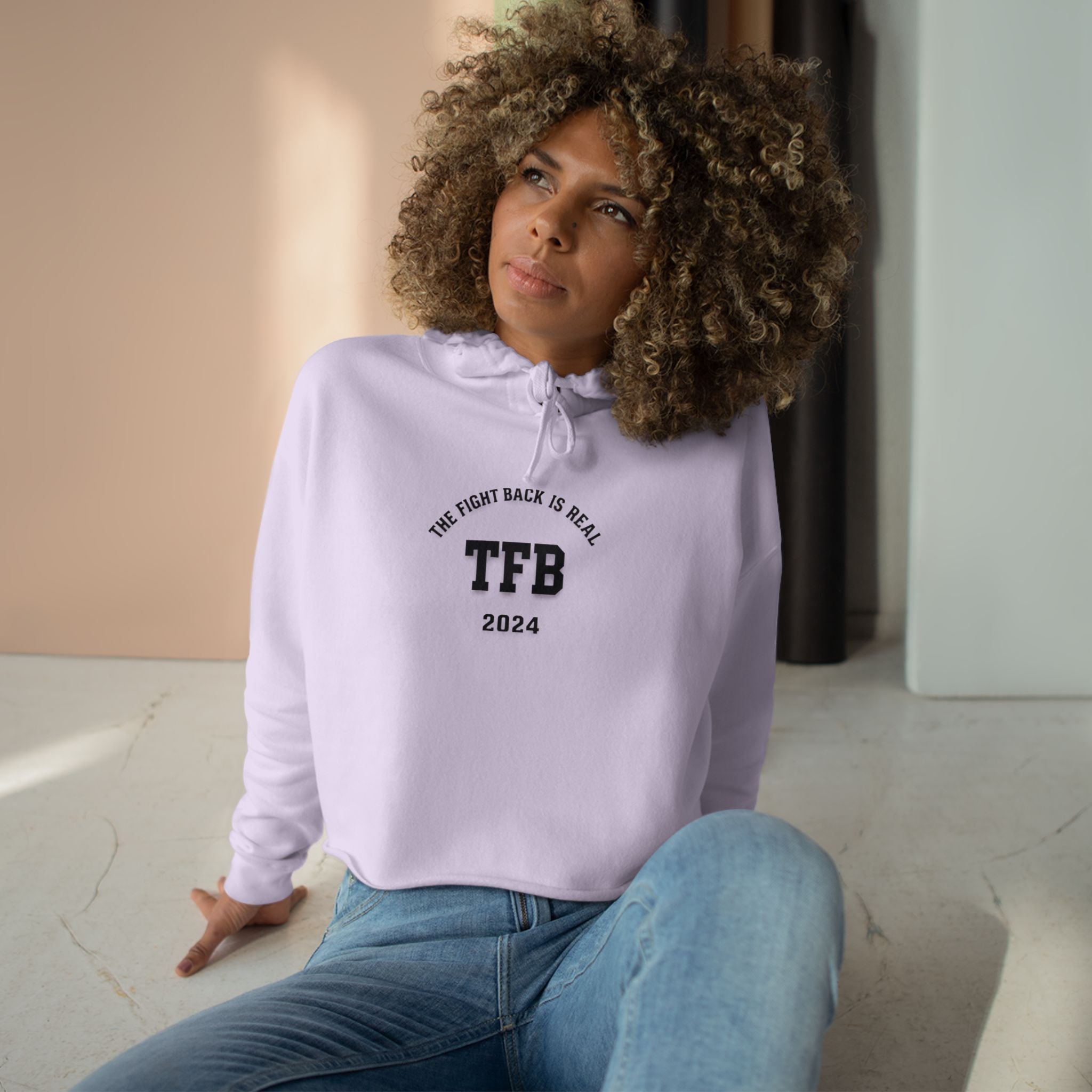 Cropped Hoodie — TFB 2024 Minimalist Arch Logo
