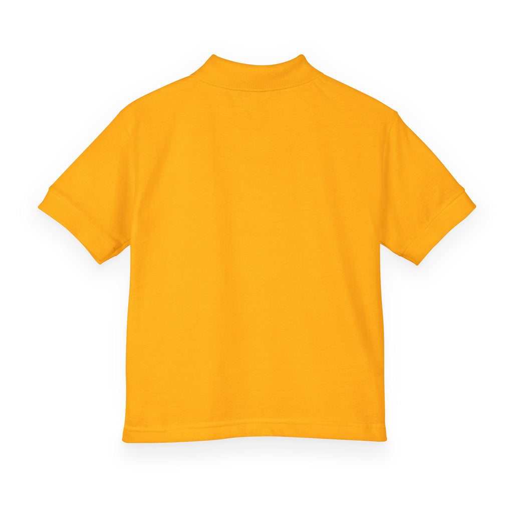 Youth Polo Shirt — Small White Arch Logo School Uniform
