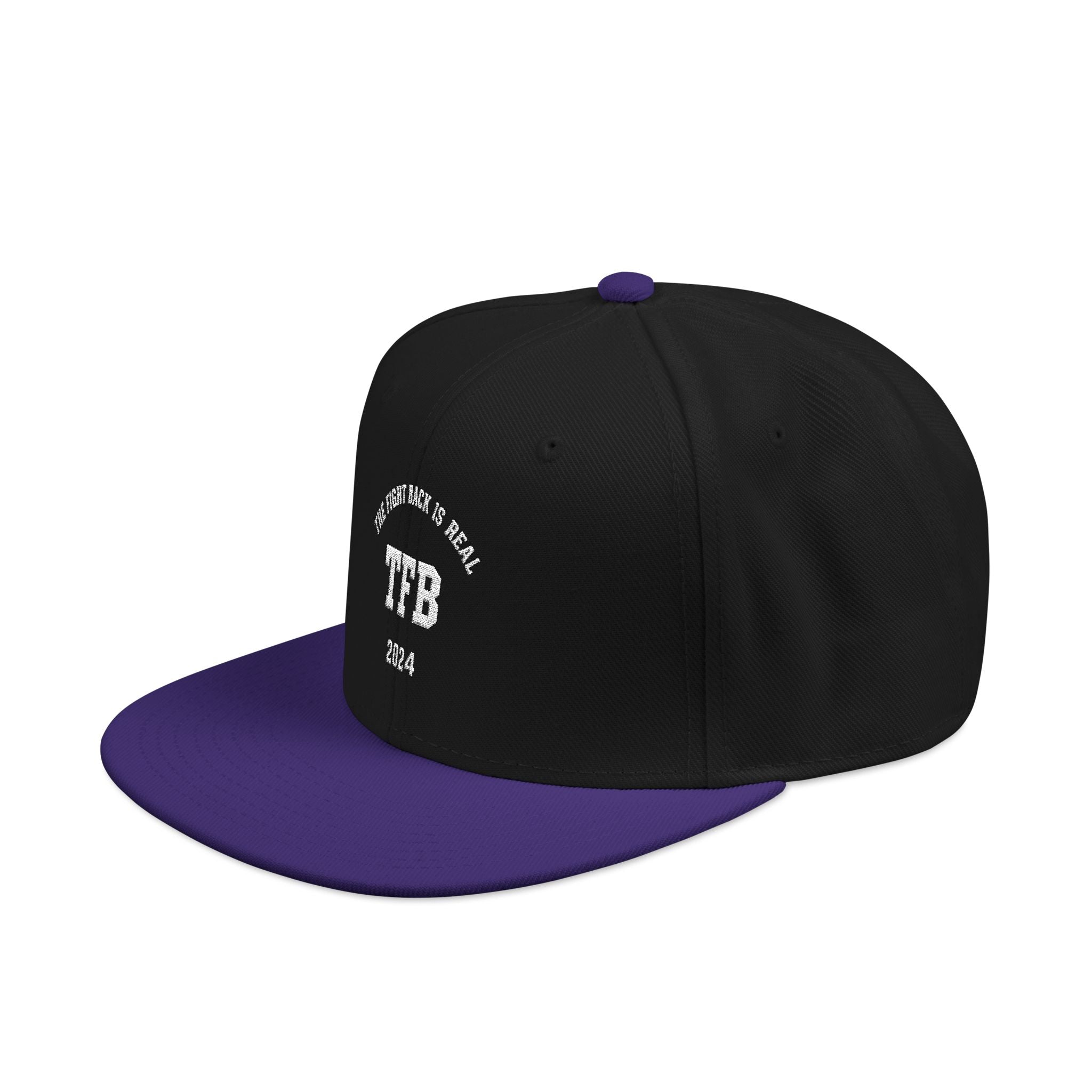 Embroidered Snapback Cap — Retro 'TB' Crest Hat