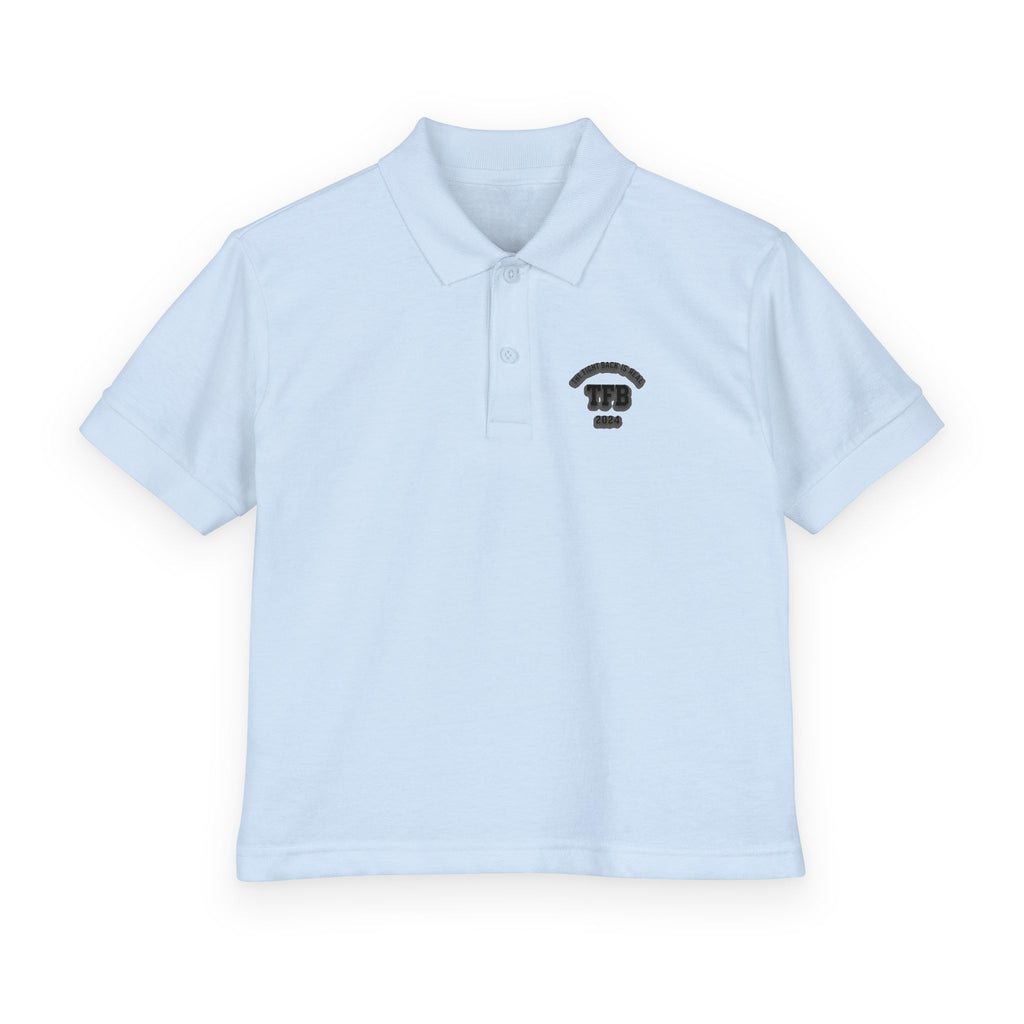 Kids Polo Shirt with Retro Telephone Icon — Youth DryBlend® Jersey Polo
