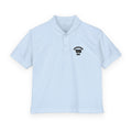 Kids Polo Shirt with Retro Telephone Icon — Youth DryBlend® Jersey Polo