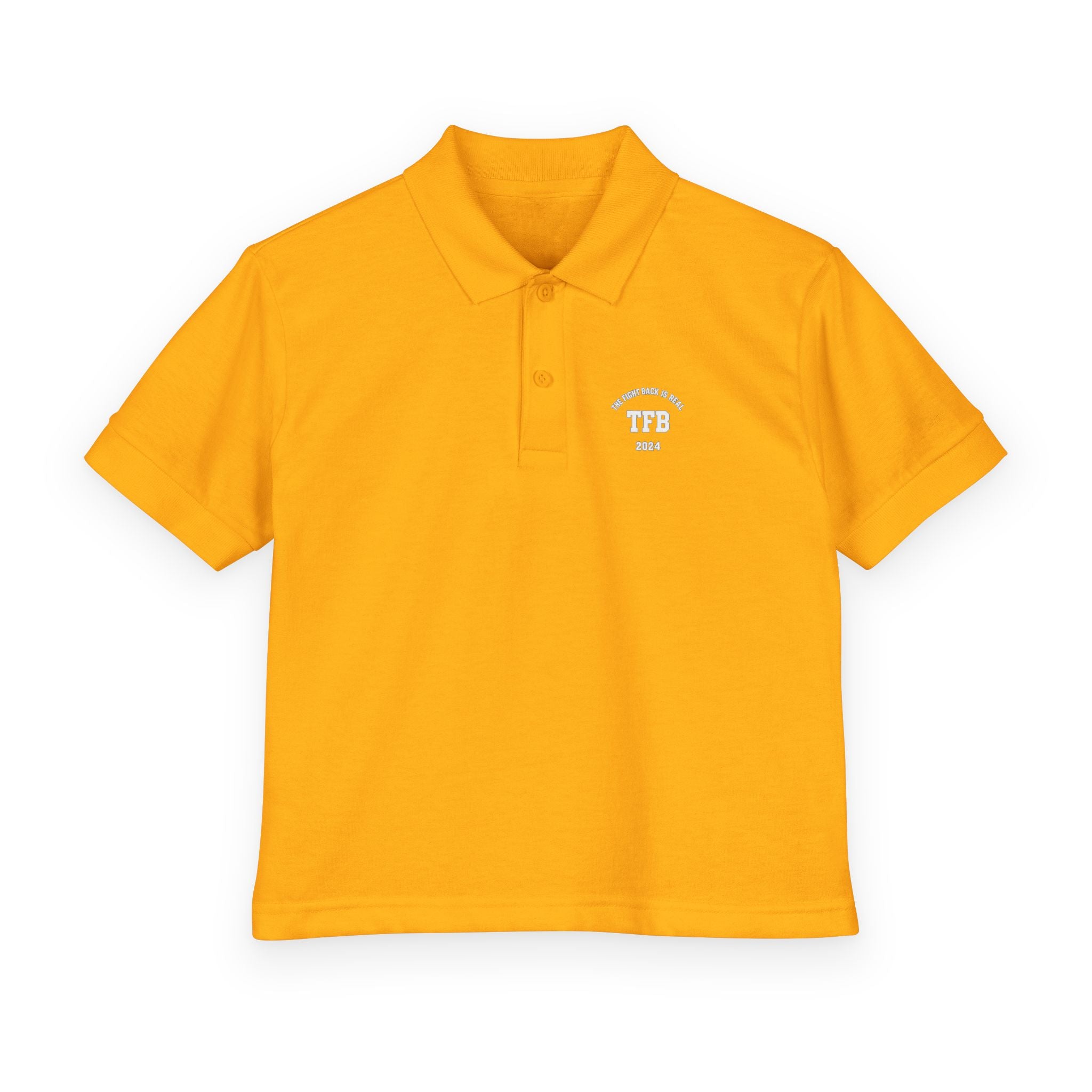 Youth Polo Shirt — Small White Arch Logo School Uniform