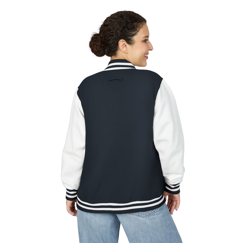 Letterman Jacket — 'TFB' Retro Varsity Coat (Red & White)