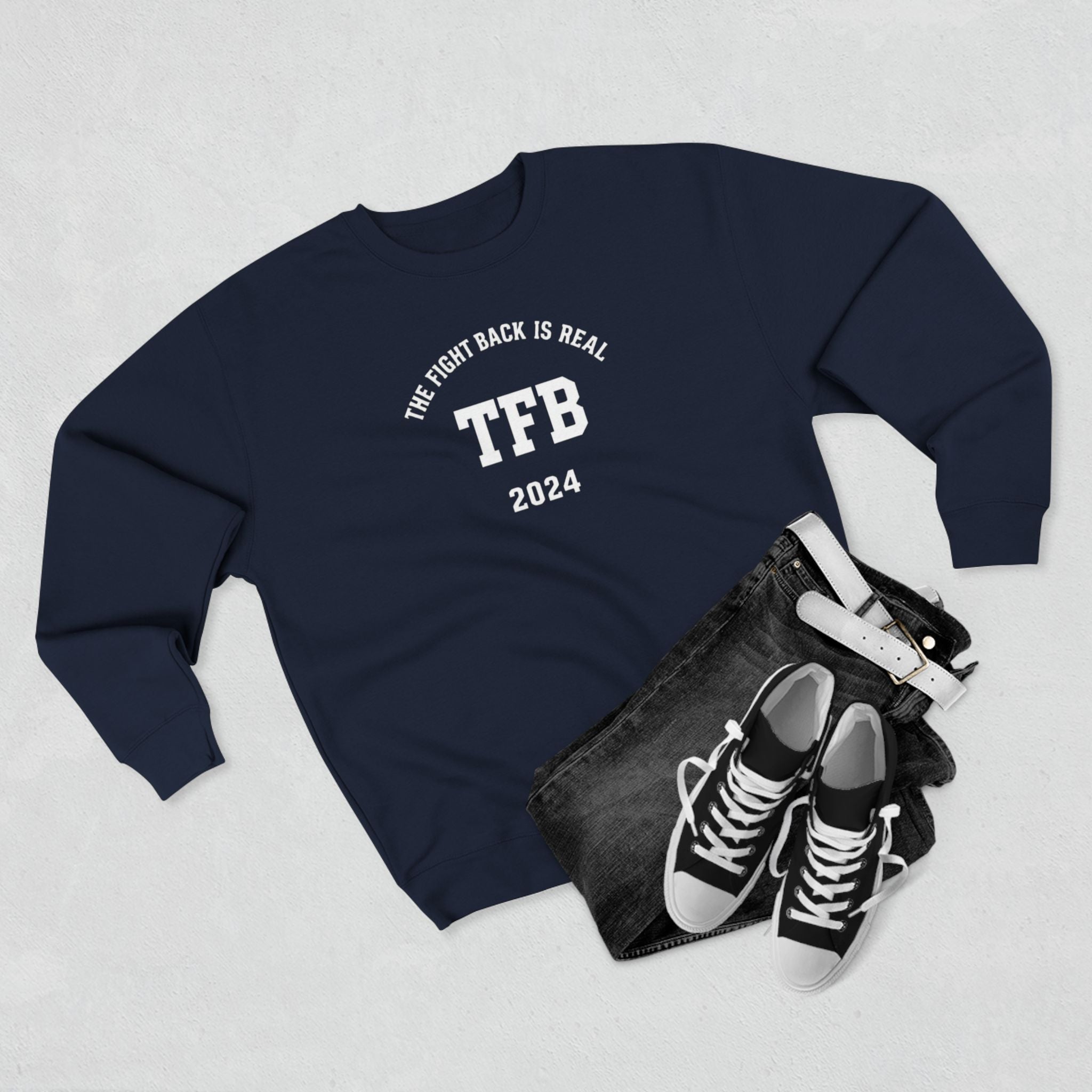 TFB 2024 Crewneck Sweatshirt — Minimal Arch Logo Pullover