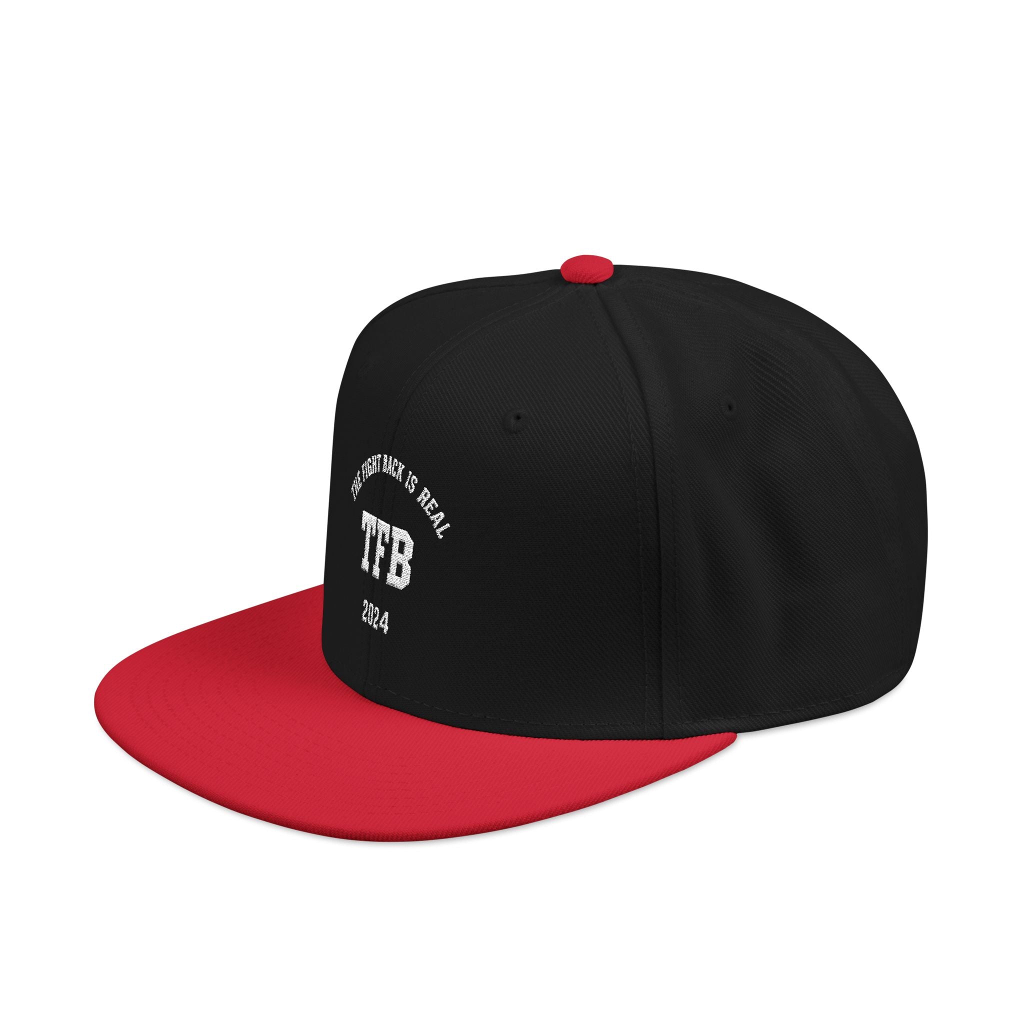 Embroidered Snapback Cap — Retro 'TB' Crest Hat