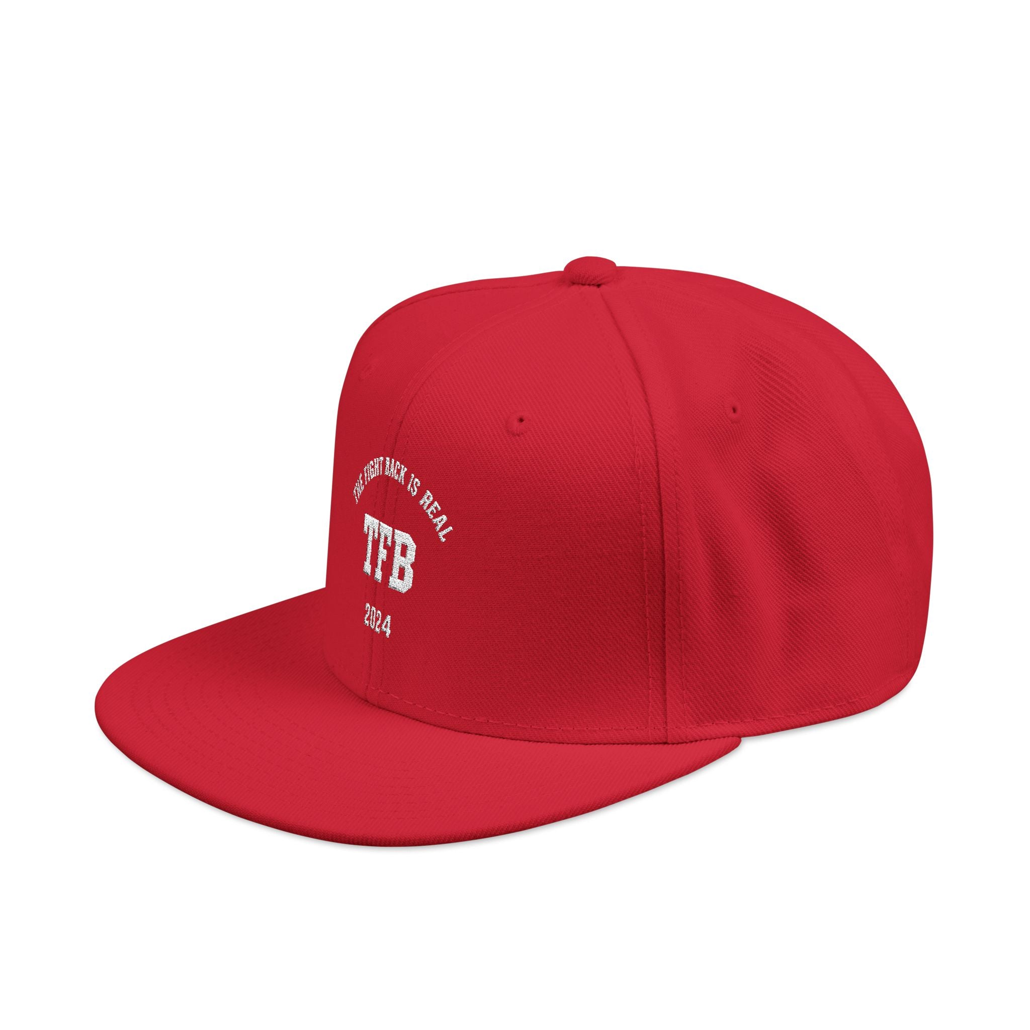 Embroidered Snapback Cap — Retro 'TB' Crest Hat