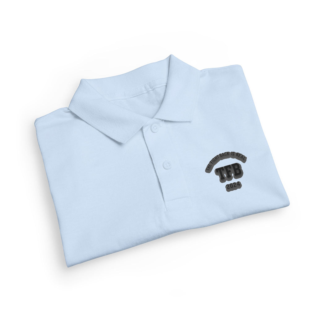 Kids Polo Shirt with Retro Telephone Icon — Youth DryBlend® Jersey Polo