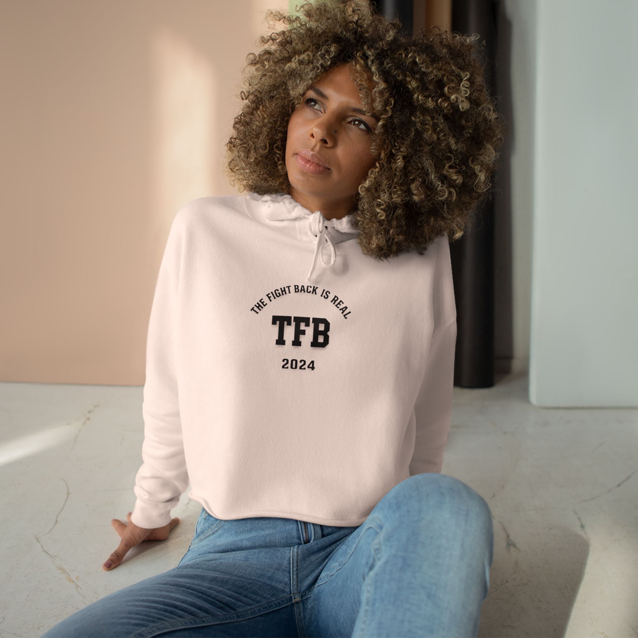 Cropped Hoodie — TFB 2024 Minimalist Arch Logo