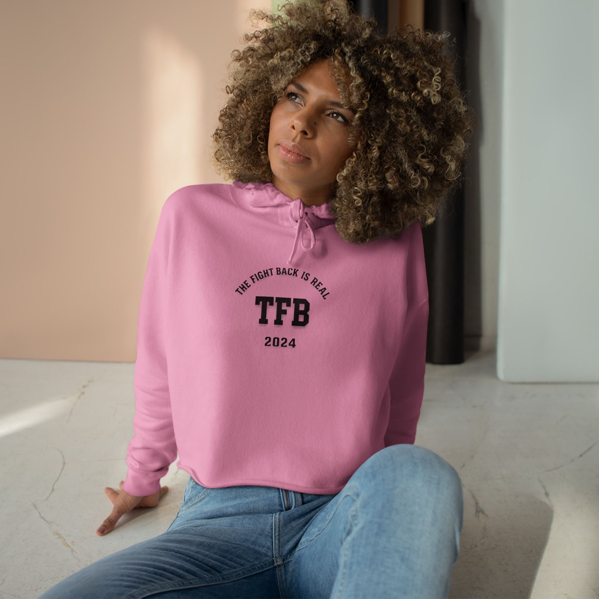 Cropped Hoodie — TFB 2024 Minimalist Arch Logo