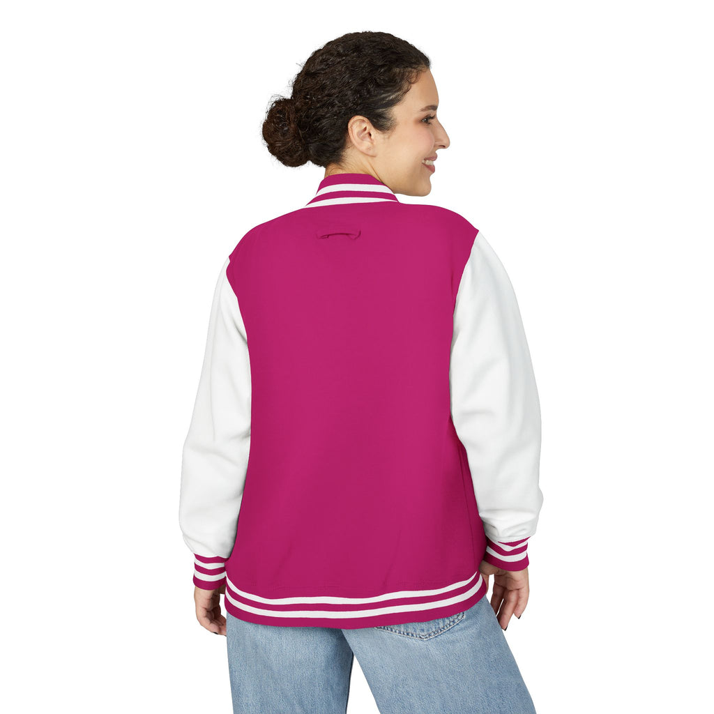 Letterman Jacket — 'TFB' Retro Varsity Coat (Red & White)
