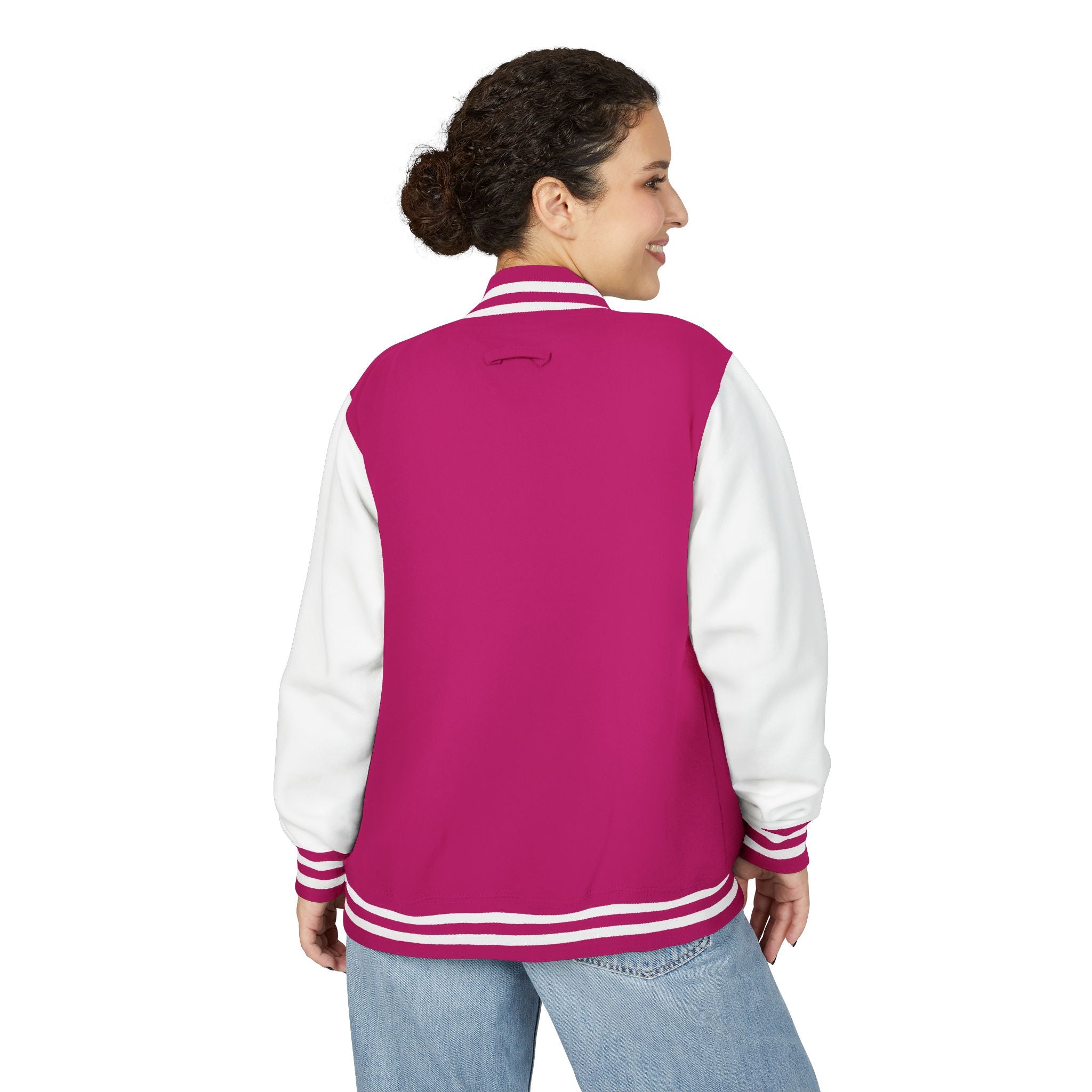 Letterman Jacket — 'TFB' Retro Varsity Coat (Red & White)