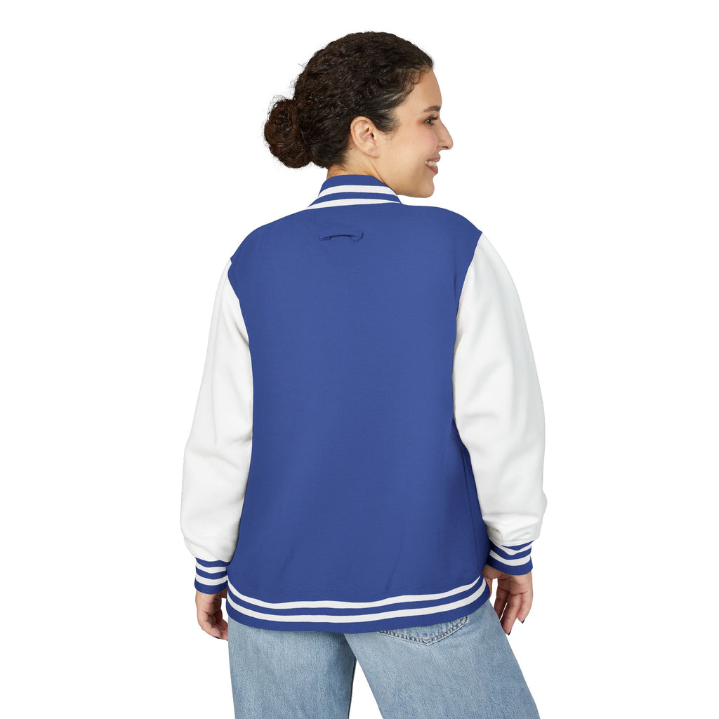 Letterman Jacket — 'TFB' Retro Varsity Coat (Red & White)