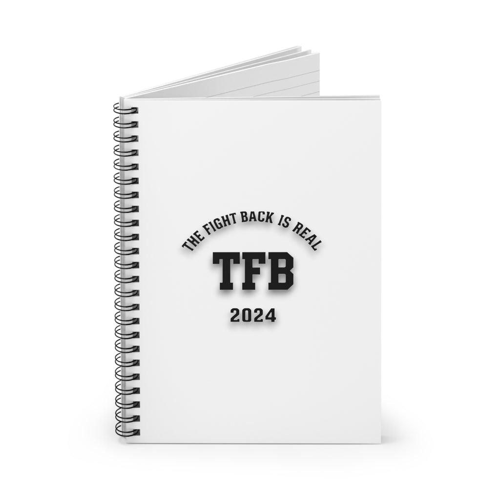 TFB 2024 Spiral Notebook – "The Fight Back Is Real" Ruled Journal
