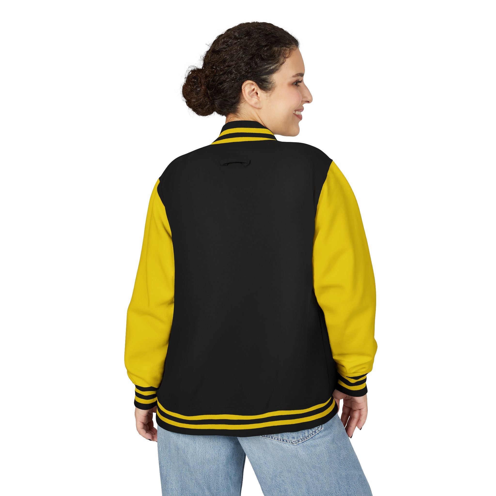 Letterman Jacket — 'TFB' Retro Varsity Coat (Red & White)