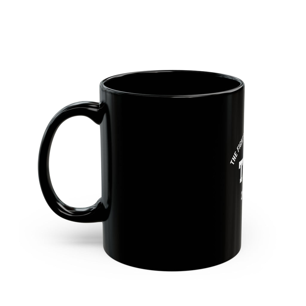 TFB 2024 Black Coffee Mug – "The Fight Back Is Real" Motivational Ceramic Mug (11oz, 15oz)