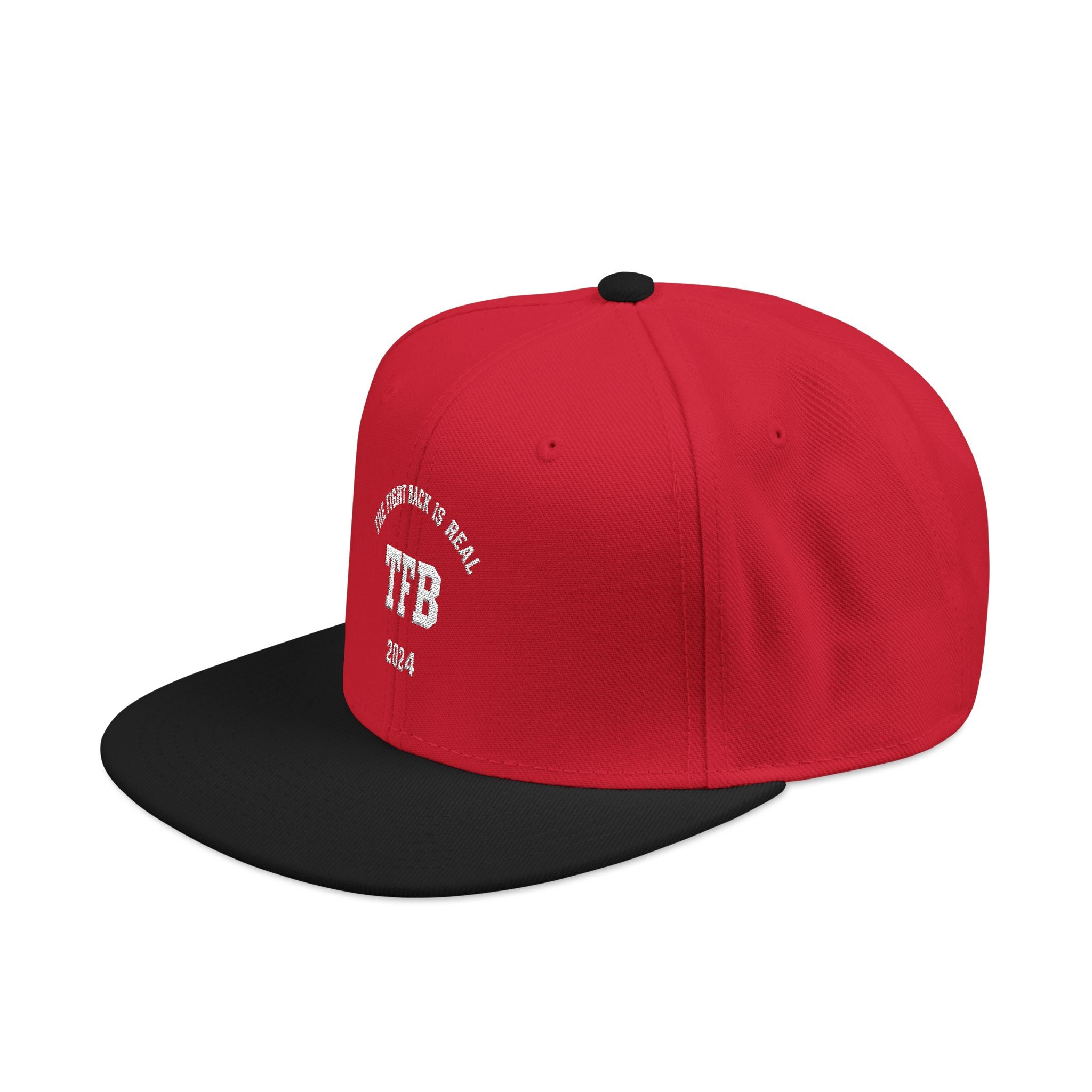 Embroidered Snapback Cap — Retro 'TB' Crest Hat