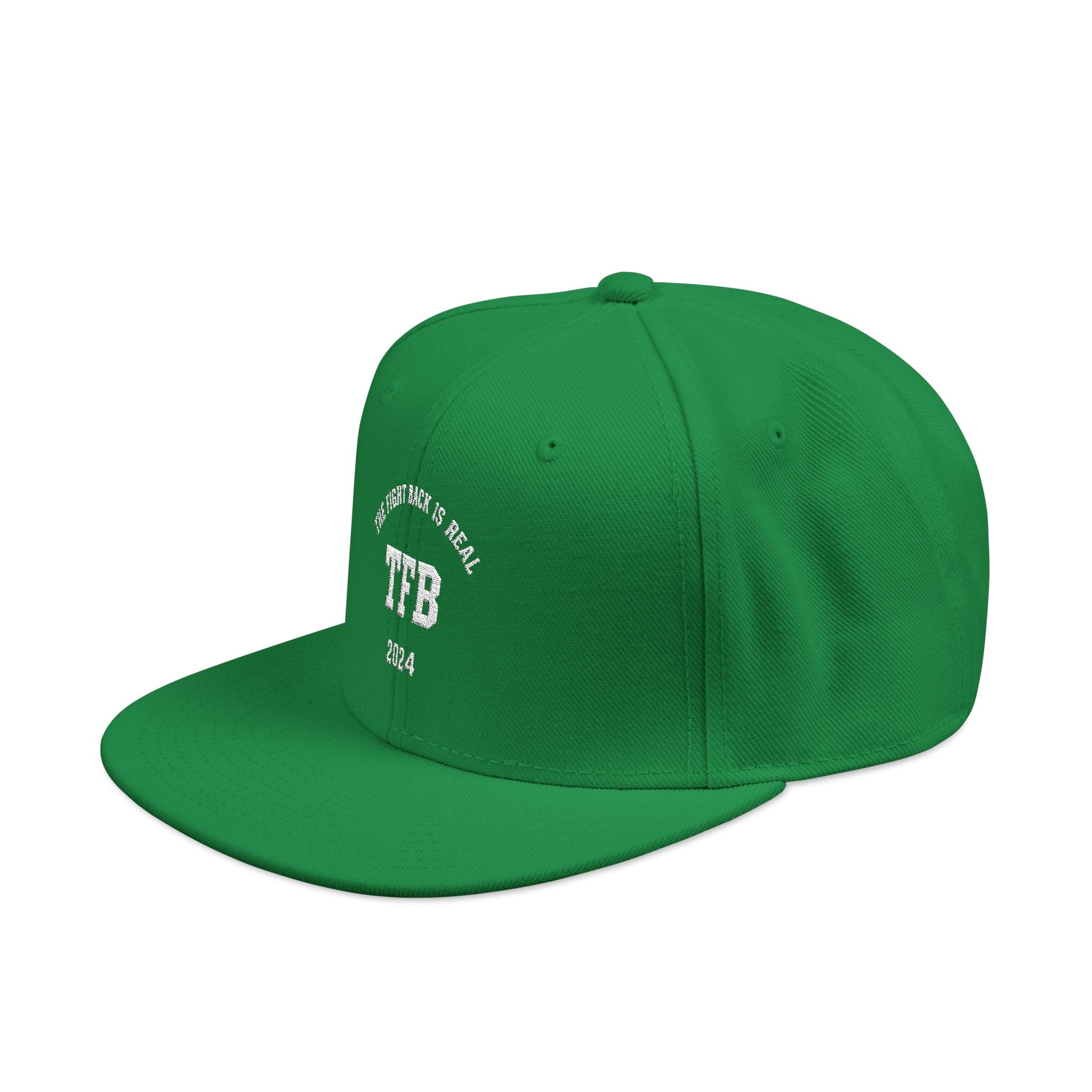 Embroidered Snapback Cap — Retro 'TB' Crest Hat