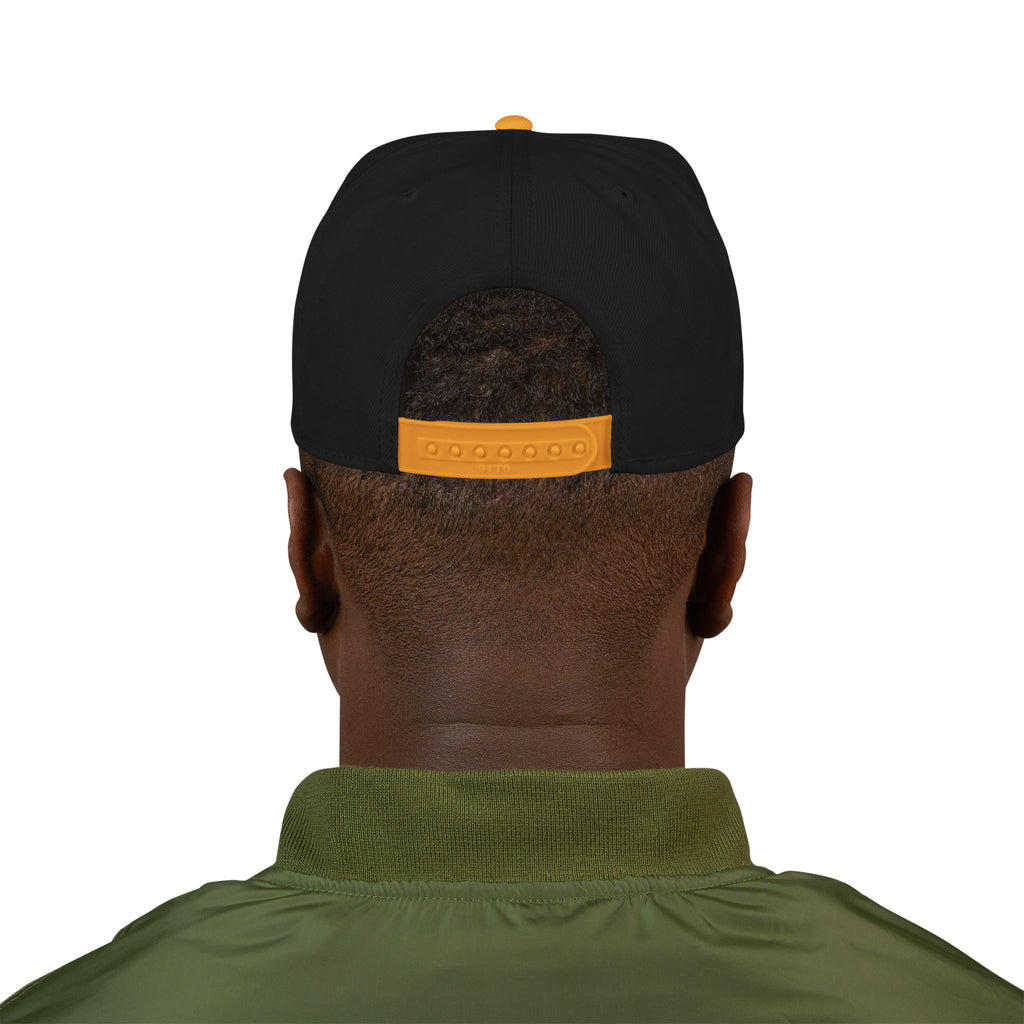 Embroidered Snapback Cap — Retro 'TB' Crest Hat