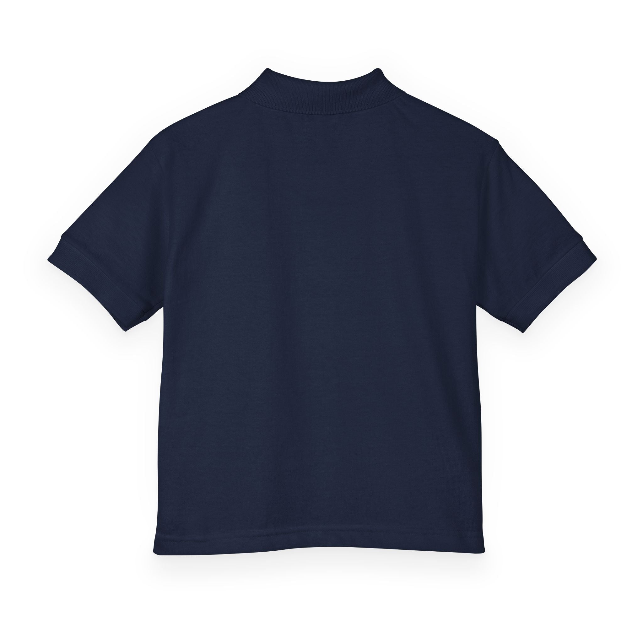 Youth Polo Shirt — Small White Arch Logo School Uniform