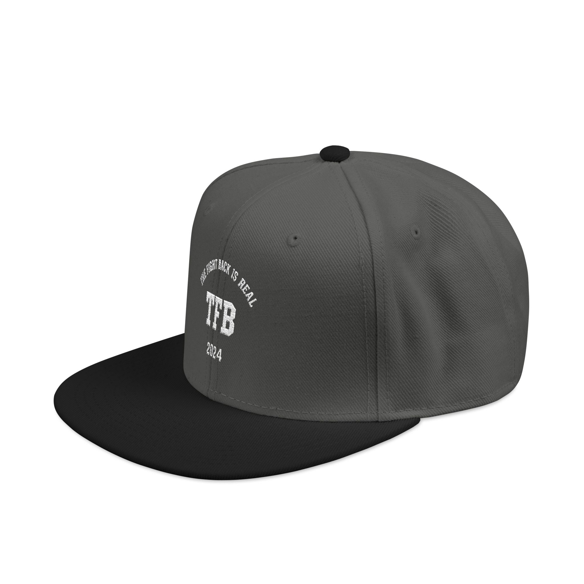 Embroidered Snapback Cap — Retro 'TB' Crest Hat