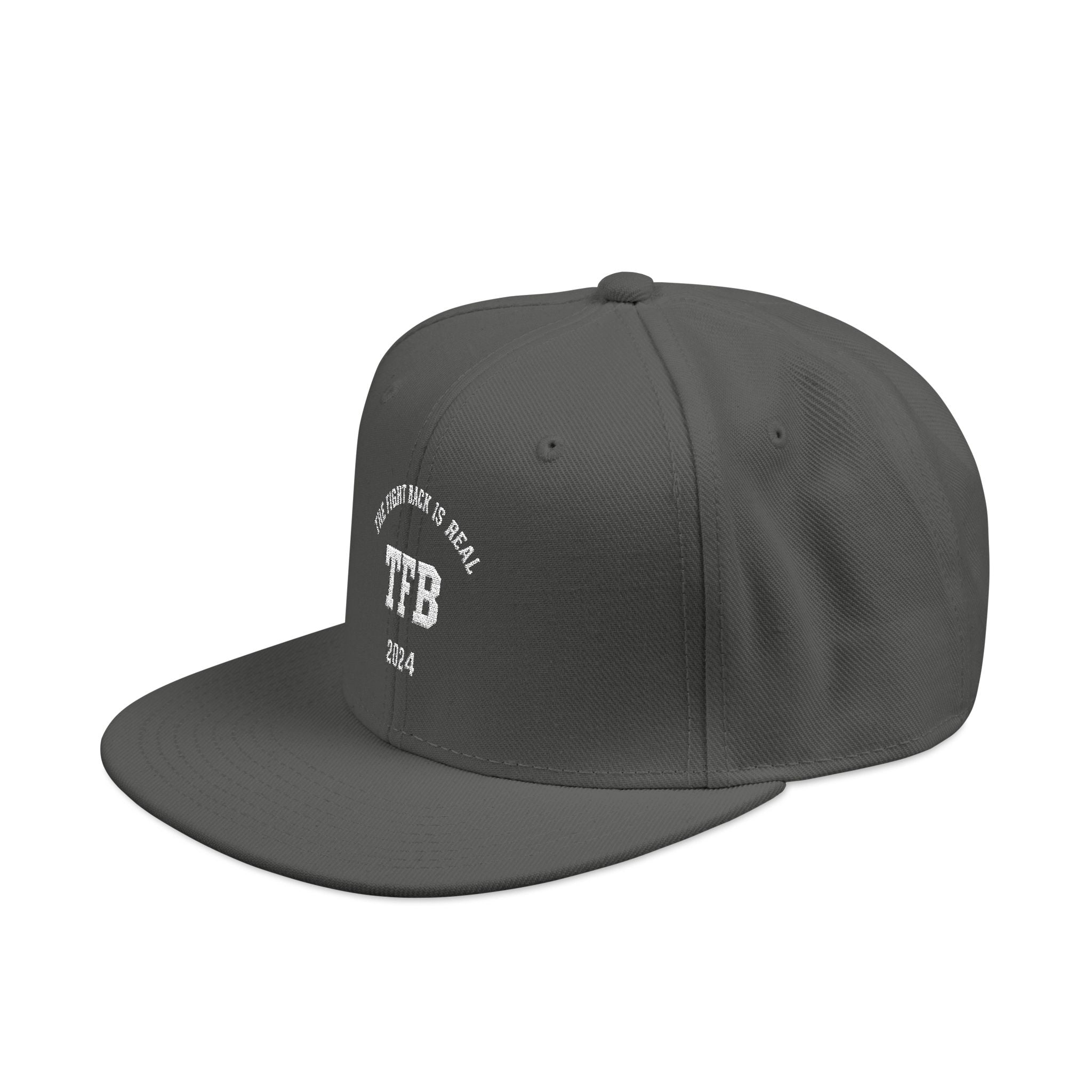 Embroidered Snapback Cap — Retro 'TB' Crest Hat
