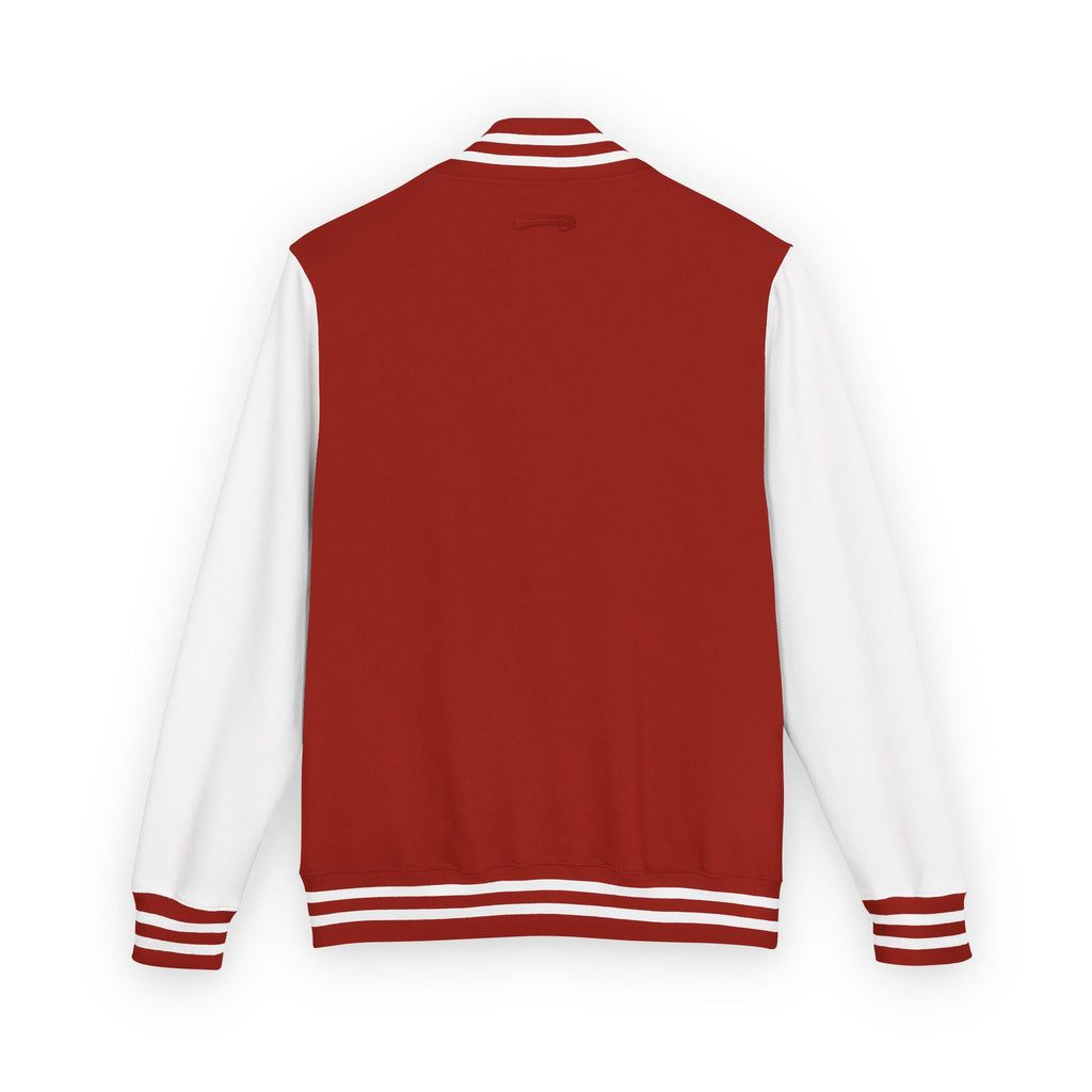 Letterman Jacket — 'TFB' Retro Varsity Coat (Red & White)