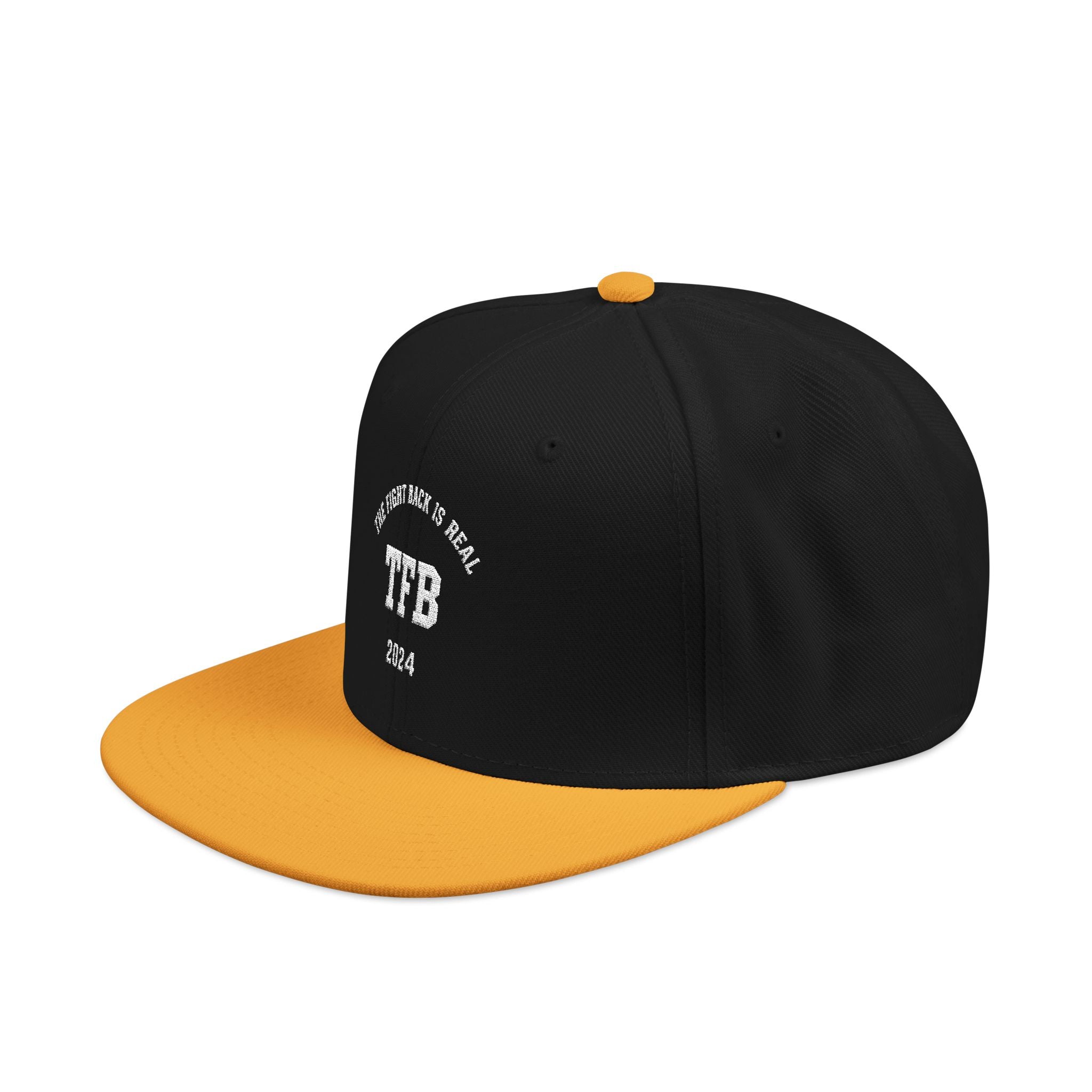 Embroidered Snapback Cap — Retro 'TB' Crest Hat