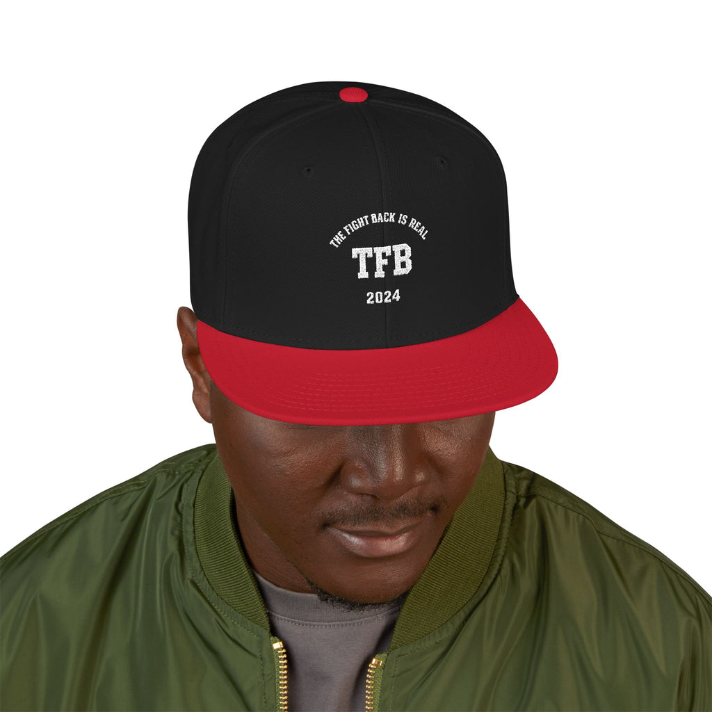 Embroidered Snapback Cap — Retro 'TB' Crest Hat