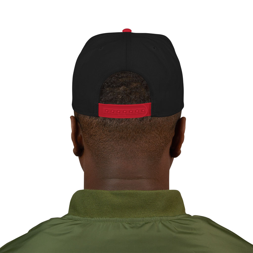 Embroidered Snapback Cap — Retro 'TB' Crest Hat