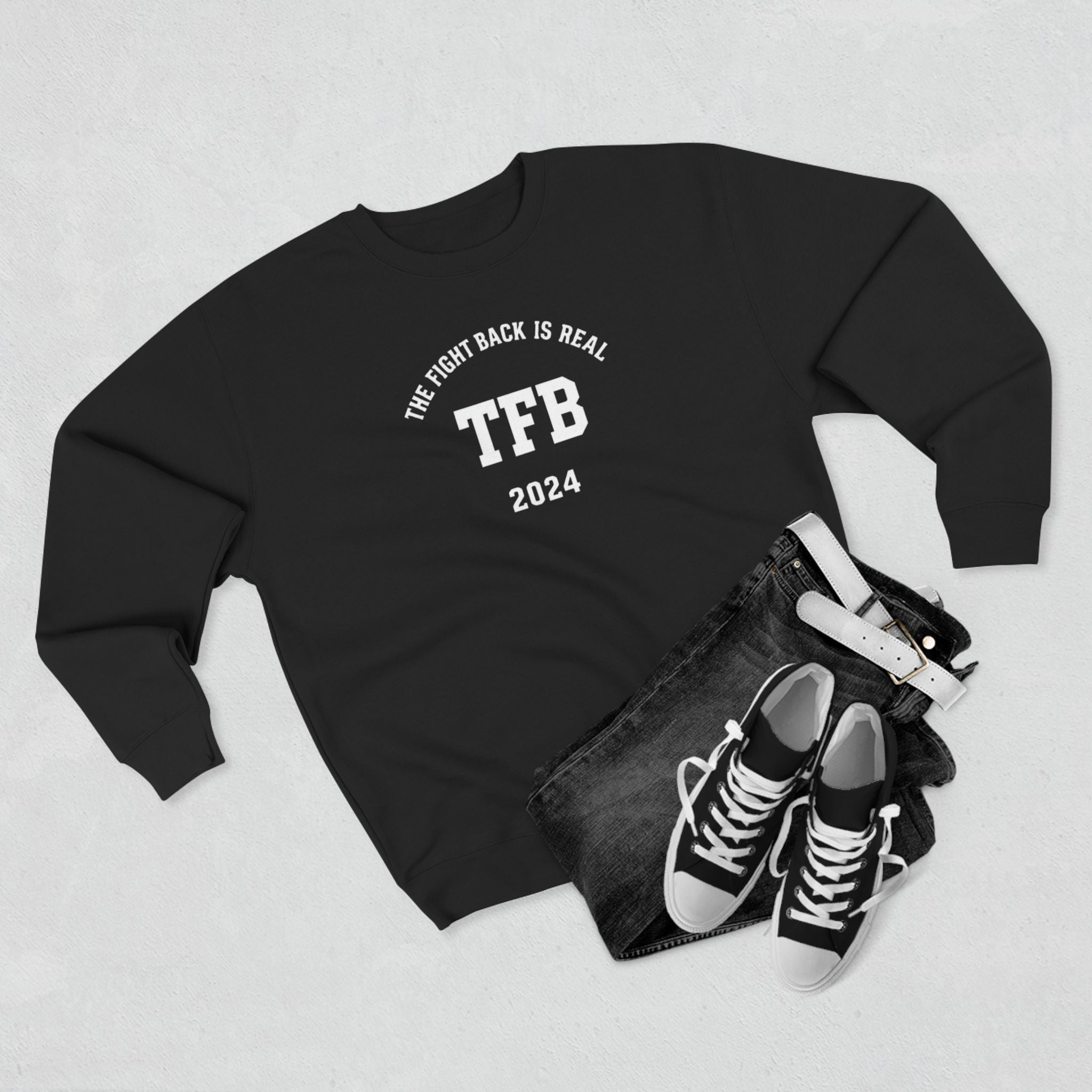 TFB 2024 Crewneck Sweatshirt — Minimal Arch Logo Pullover